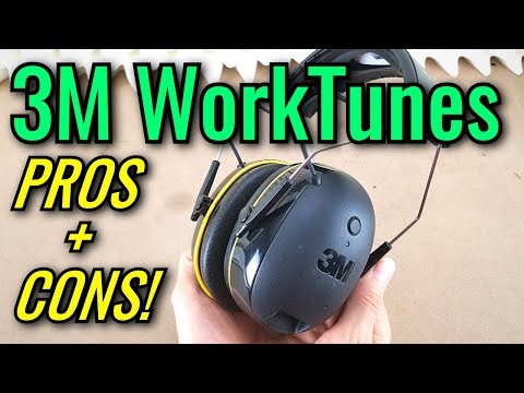 🎧🎧🎧 3M WorkTunes Bluetooth Earmuffs - Pros &amp; Cons!