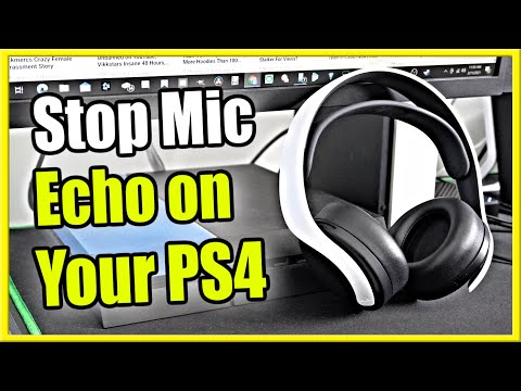 How to STOP Mic ECHO on PS4 Headset &amp; Adjust Mic Sensitivity (Quick Method!)