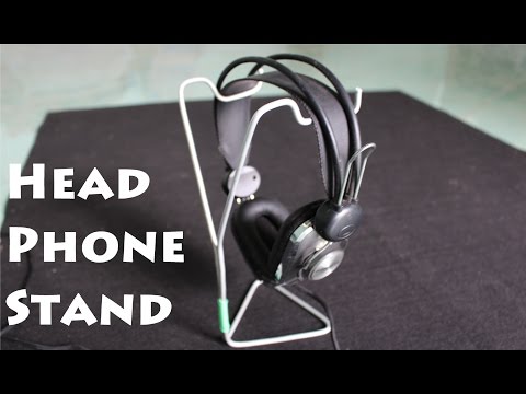 How to make a Headphone Stand using a Clothes Hanger